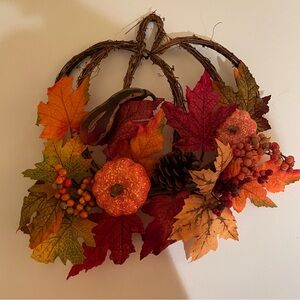 Fall/Autumn/Thanksgiving Pumpkin Wreath